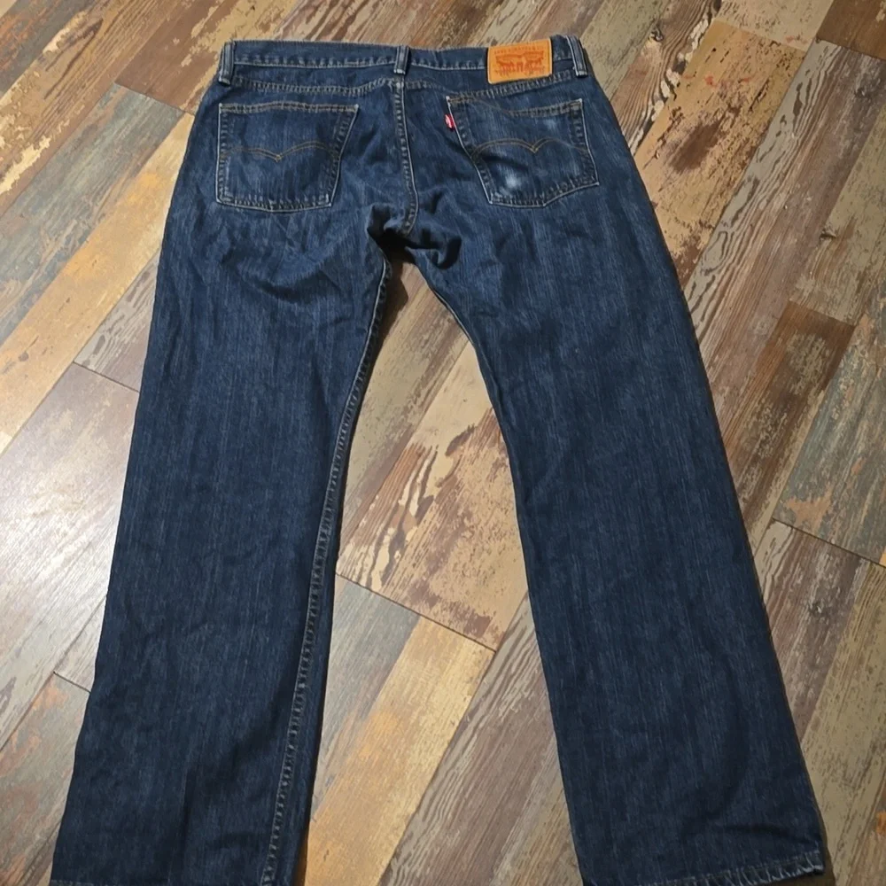 Levi's 514 Denim Blue Jeans Straight‎ Leg Mens Size 36/32
